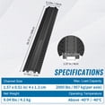 thumbnail image 3 of KFFKFF 3Pcs Cable Protector Ramp, 2,000lbs Load Capacity Per Axle, Robust Wire Safety for Areas with Frequent Pedestrian Movement, Appropriate for Inside and Outside Use, Perfect for Residence, 3 of 9