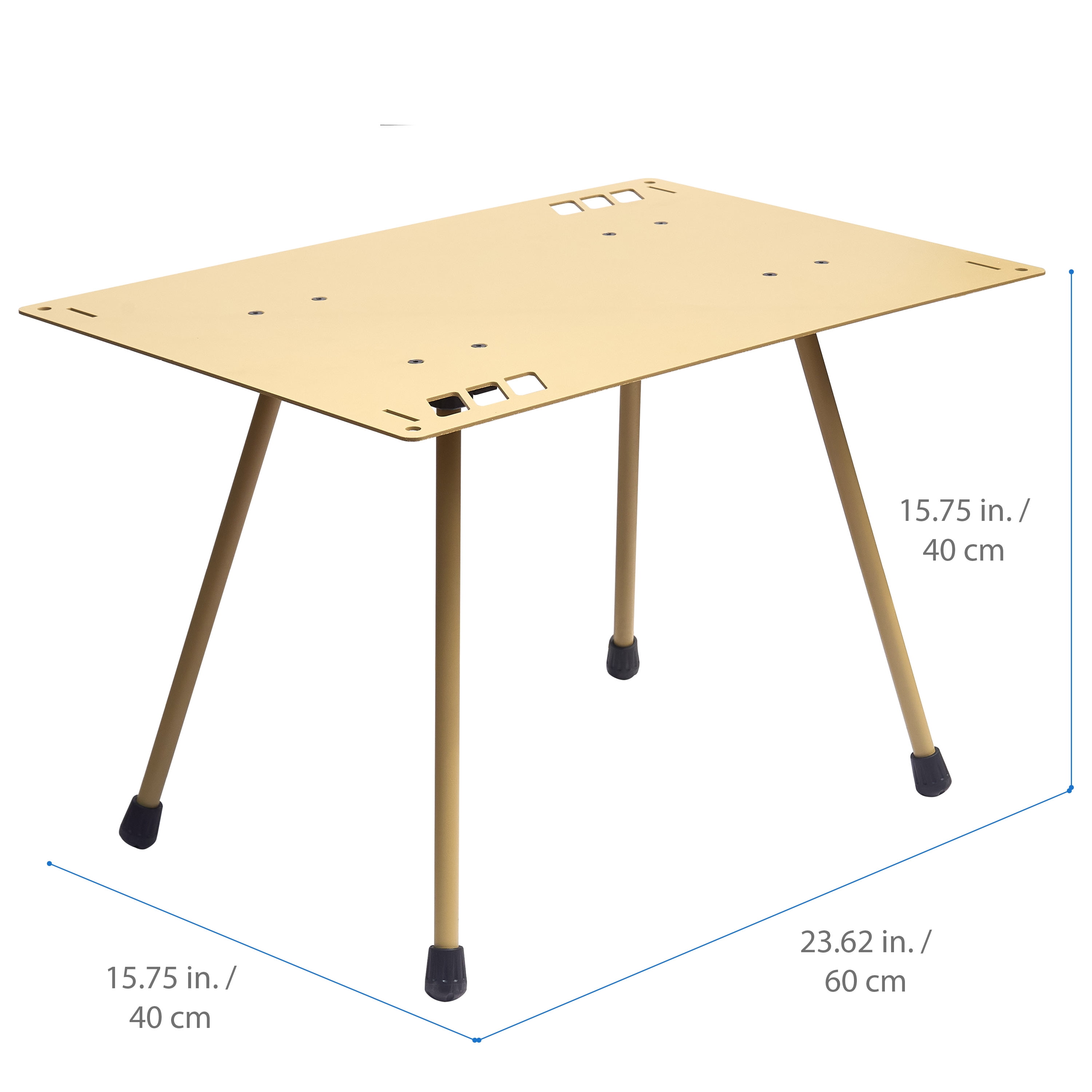 Ozark Trail Table en Aluminium, Couleur : Beige, Facile à Installer et à Démonter, Capacité de poids:50lb Table en Aluminium