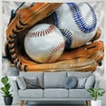 thumbnail image 4 of Orinice Baseball Glove Ball Tapestry Wall Hanging Unique Style Graphic Tapestries Home Decor for Living Room Bedroom Farmhouse Dorm 40x60inch, 4 of 6