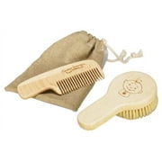 SugarBooger Baby Brush Set Peek-A-Boo Natural