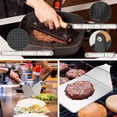 thumbnail image 2 of Burger Press 7.08" Round & 8.3”X4.3”Rectangle Heavy-Duty Cast Iron Grill Presses, 2 of 9