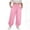 Pink, variant on Tqyyweavej Womens Plus Sweatpants High Rise Drawstring Wide Leg Trousers Close Bottom Solid Color Casual Sweat Pant with Pockets