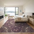 thumbnail image 3 of ODIKA Symmetrical Dusty Rose Geometric With Scattered Petal Accents Low Profile Flatwoven for Great Room, Indoor Open Concept, Large Living, 3 of 7