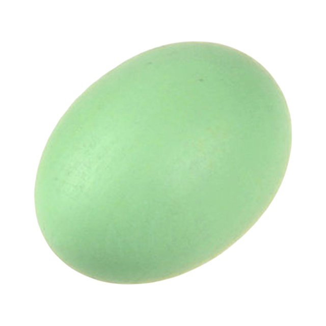 Adorno de huevo de Pascua de madera tallada duradero, decoración para el hogar, modelo de huevo de madera artificial Verde