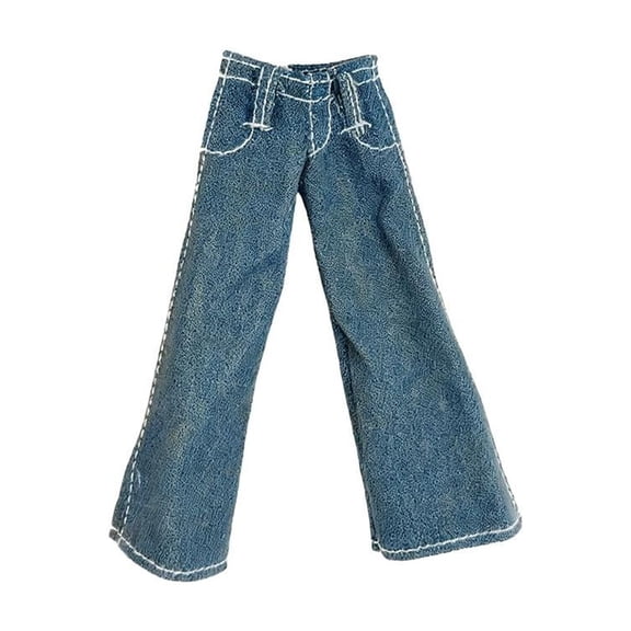 Womens Jeans Straight Leg Vintage Lowrise Jeans Babydoll