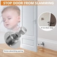 thumbnail image 6 of Stainless Steel Door Stop - No Drill Strong Magnetic Thickened Door Holder With Silent Bumper, Brushed Steel Finish, Includes Glue And Screws - For Bedroom Doors, Bathroom Doors,, 6 of 8