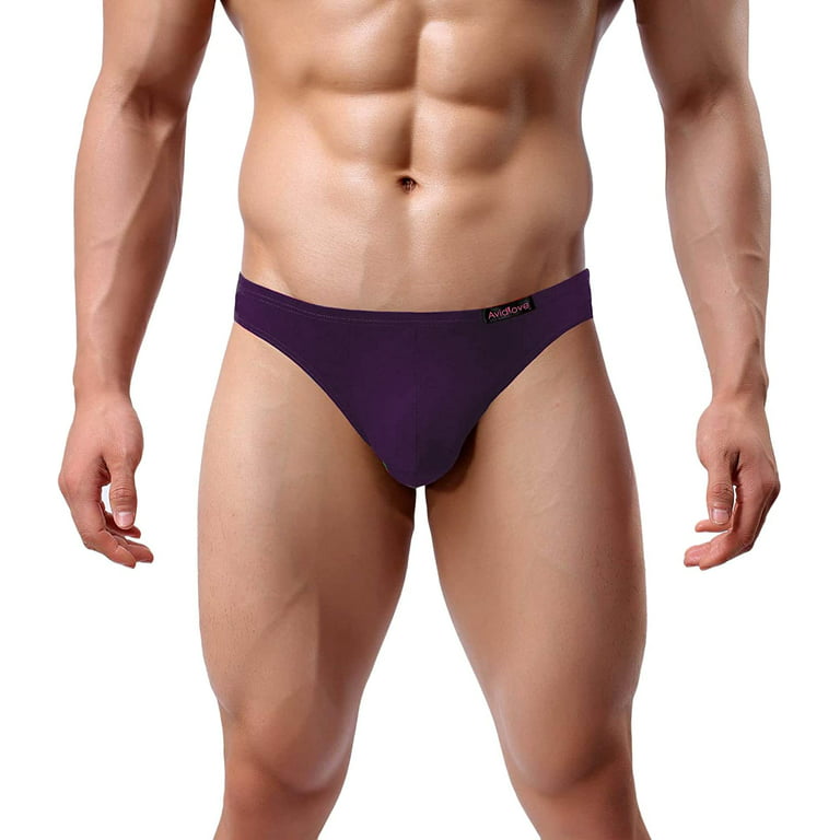 Avidlove Men's Underwear Bikini Briefs 4 Pack Classic Low Rise