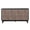 Brown, variant on Mid Century Sideboard Buffet Cabinet Solid Wood Legs 60" Kitchen Storage Cabinet Credenza with 4 Convex pattern diamond Doors and 2 Shelves Accent Console Table for Living Room Entrance Hall(Black)