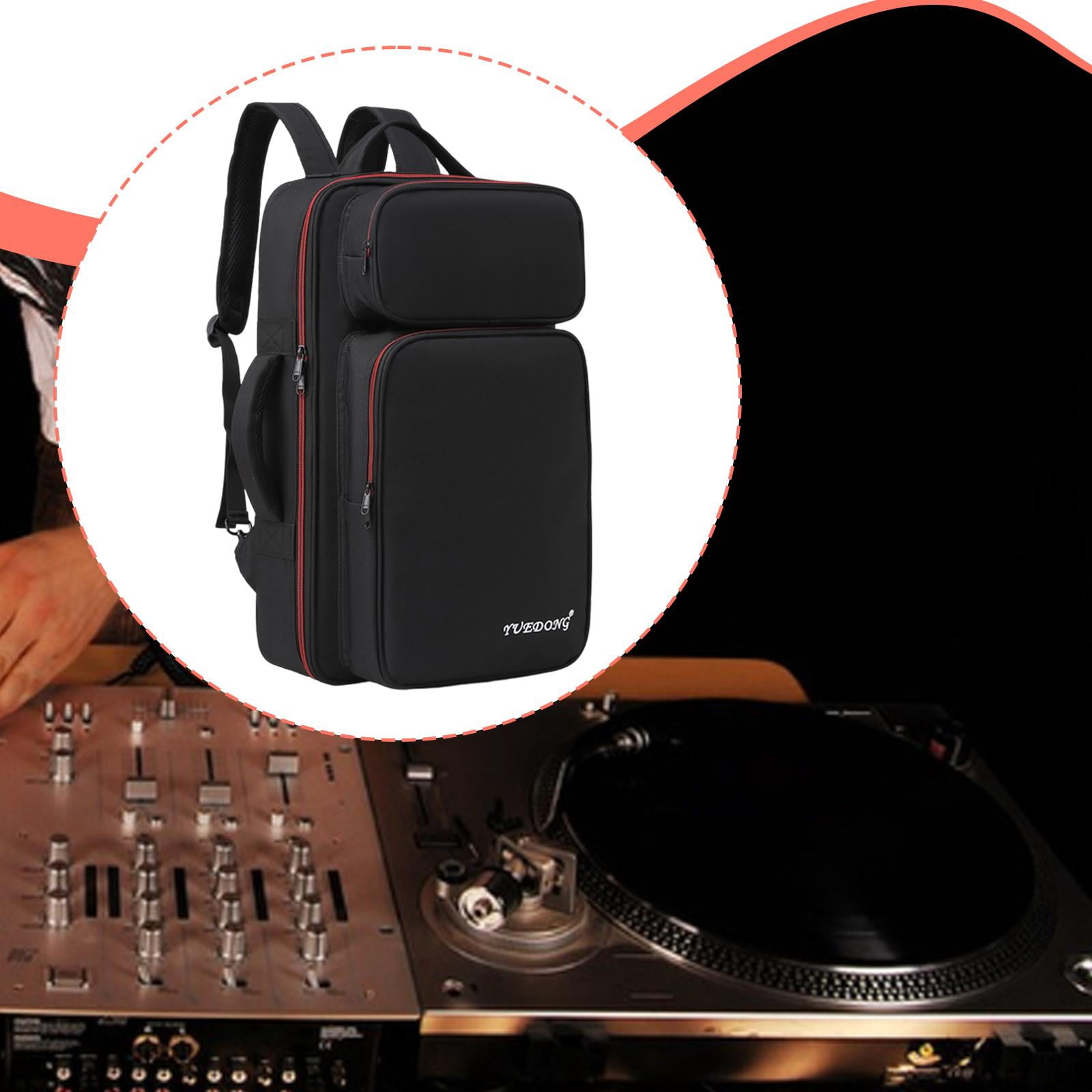 EHJRE Guitar Effects Pedal Board Bag Multieffects Carrier with Handle Oxford Cloth Gig L