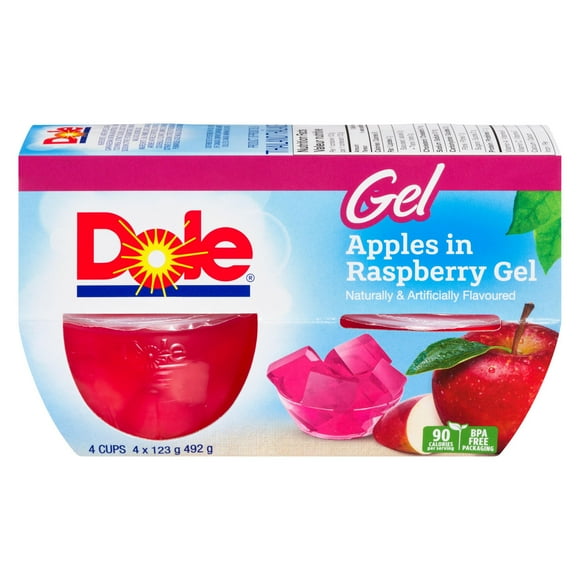 Dole Apples in Raspberry Gel, 4 Cups, 492 g