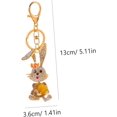 thumbnail image 3 of SURJDE 2pcs Bunny Keychain Key Rings for Car Keys Purse Key Chain for Wallet Baby Pendant Rhinestones, 3 of 7