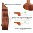 thumbnail image 3 of Ukulele de concierto de 23 pulgadas, ideal para principiantes, fabricado en madera de caoba con tablero de madera reconstituida, cuerdas de nylon y clavijas de afinación precisa. Diseño práctico con, 3 of 6