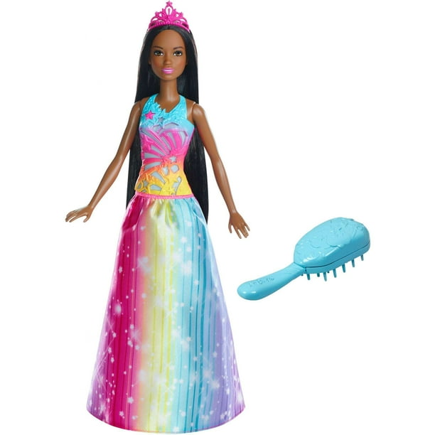 Barbie Dreamtopia Brush 'N Sparkle Princess Nikki Doll - Walmart.com ...