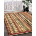 thumbnail image 2 of Ahgly Company Indoor Square Abstract Metallic Gold Abstract Area Rugs, 4' Square, 2 of 6