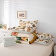 thumbnail image 6 of jejeloiu Cowboy Boot Cactus Floral 7pcs Bedding Comforter Set Kids,Beige Western Print Queen Bedding Sets,Reversible, 6 of 7