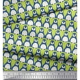thumbnail image 3 of Soimoi Rayon Crepe Fabric Penguin Ocean Print Sewing Fabric Yard 46 Inch Wide, 3 of 3