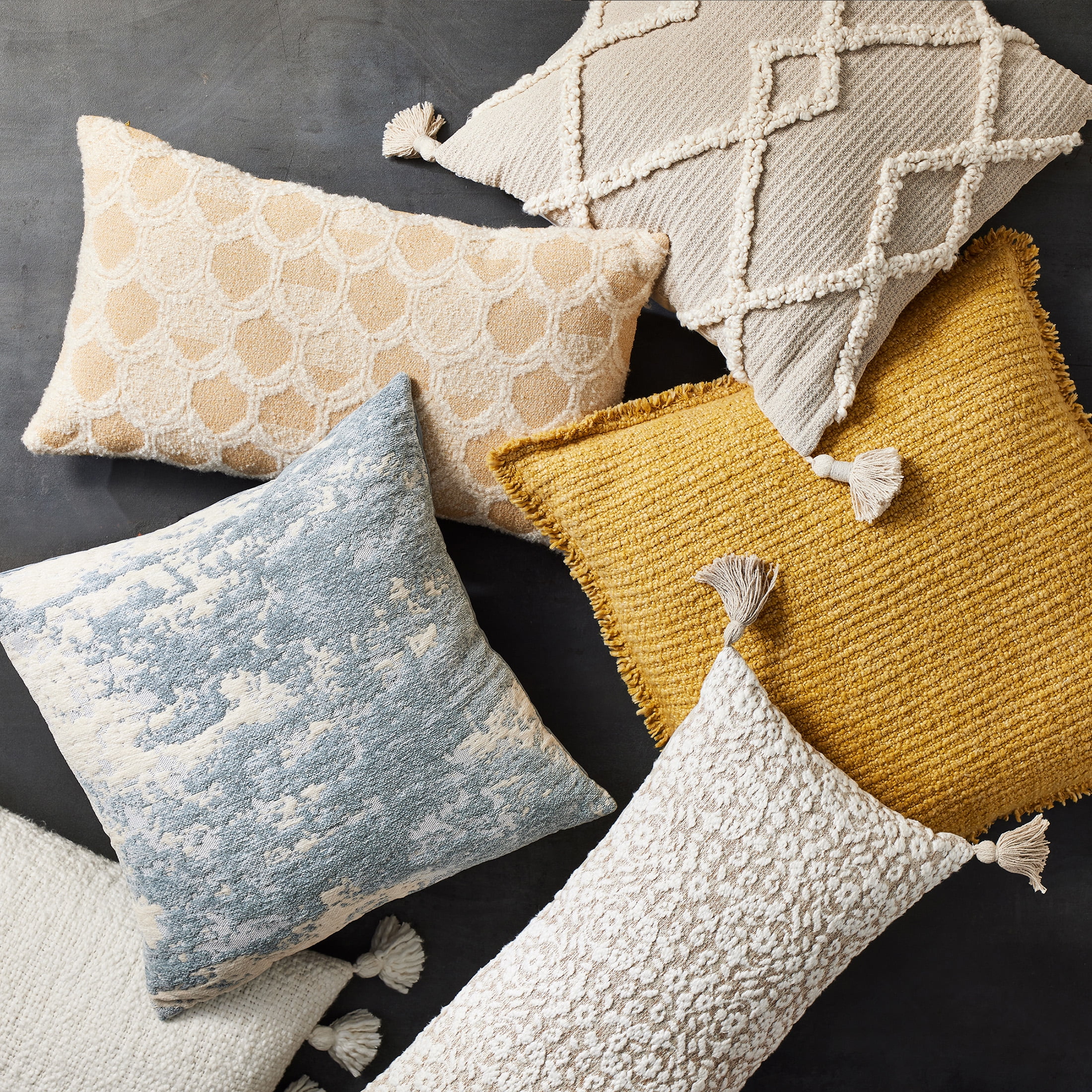 Better Homes & Gardens 20" x 20" Kansas Geo Neutral Cotton Decorative Pillow