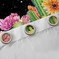 thumbnail image 4 of Manfei Cartoon Cactus Child Blackout Curtains Set of 2 (52x84 Each), Western Groovy Flower Window Curtains, Glitter Stars Moon Curtains and Drapes, Curtains and Drapes Decor, 4 of 6