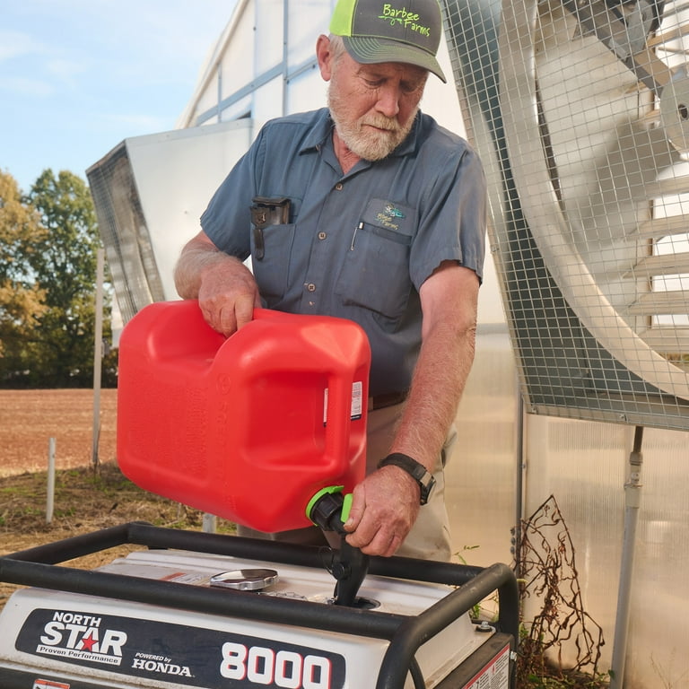Scepter SmartControl Portable Fuel Container Gas Can Jug w/ Funnel