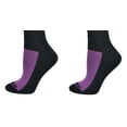 thumbnail image 4 of Sierra Socks #1 Women's Cotton Athletic Crew Cushioned 2 Pair Pack Sport Socks, No Blisters SWMCC 4007 (Sock Size 9-11, Shoe Size 6-10, Navy), 4 of 4