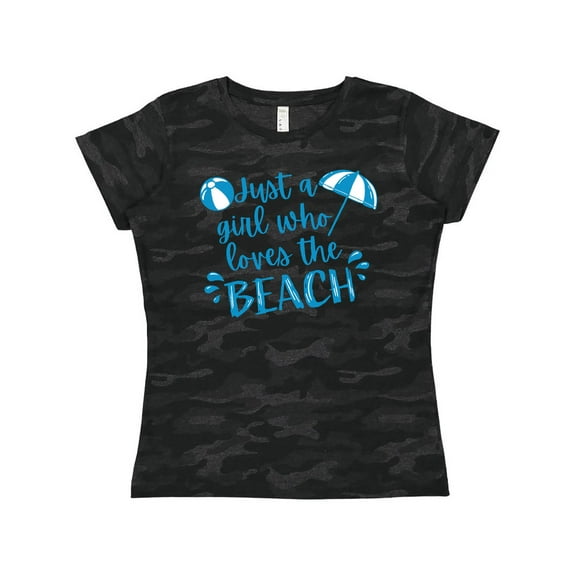 Inktastic Just a Girl Who Loves the Beach Women's T-Shirt