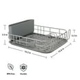 thumbnail image 5 of (2 pack) KitchenAid Low Profile Metal Stacking Dish Drying Rack, Charcoal Gray, 5 of 12