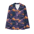 thumbnail image 7 of Fengactive Womens Halloween Pajama Set Long Sleeve Button Down Top with Pockets and Matching Lounge Pants, 7 of 7