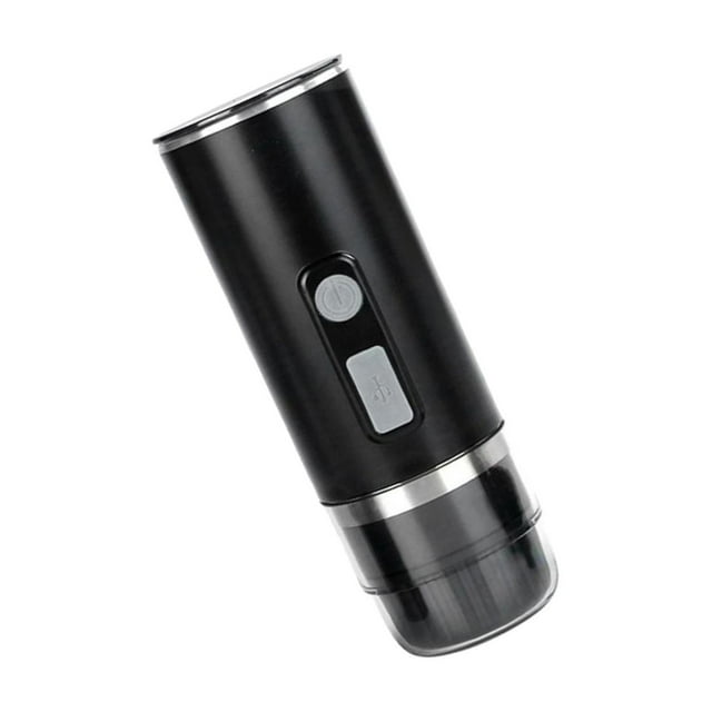 Maoww Cafetière Expresso Portable Rechargeable Noire Petite pour Conduite en Extérieur