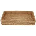 thumbnail image 3 of WHAMVOX  Rectangle Rattan Serving Tray Woven Wicker Trays Decorative, 3 of 8