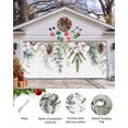 thumbnail image 2 of Garage Door Banner Cover 6 x 13 ft, Christmas Sage Green Eucalyptus Leaf Pine Cone Christmas Garage Door Decorations Holiday Christmas Backdrop Decor for Winter New Year Xmas Party, 2 of 6