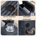 thumbnail image 4 of Muumblus Oversized Living Room Chair with Ottoman, Bluetooth Speaker, Rotating Table Board & USB, Cozy Indoor Lounge Reading Armchair, Gray Corduroy, 4 of 8