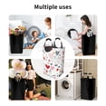 thumbnail image 6 of YFYANG 50L Foldable Laundry Hamper, Waterproof Oxford Fabric Cartoon Love Doodle Laundry Bag Laundry Baskets, 6 of 6