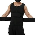 thumbnail image 6 of Men 2-in-1 Waist Trainer Vest, Sweat Body Shaper Tank Top, Neoprene Zipper Adjustable Strap Workout Sauna Suit, 6 of 9