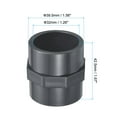 thumbnail image 2 of Uxcell G1 Female Thread Pipe Fitting UPVC 1" Socket Straight Tube Hose Connector Adapter 5 Pack, 2 of 5