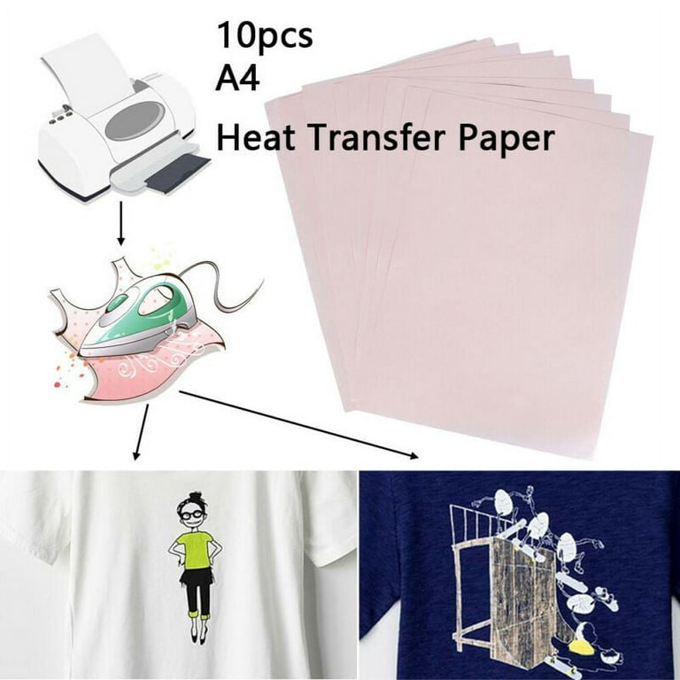 10Pcs/set A4 Heat Transfer Sublimation Paper for DIY T-Shirt Cups