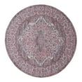 thumbnail image 3 of Unique Loom Mangata Collection Area Rug - Mireille (7' 3" Round Beige and pink/Light Blue), 3 of 7