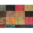 thumbnail image 1 of Ahgly Company Indoor Rectangle Contemporary Saffron Red Patchwork Area Rugs, Swatch Sample, 1 of 6