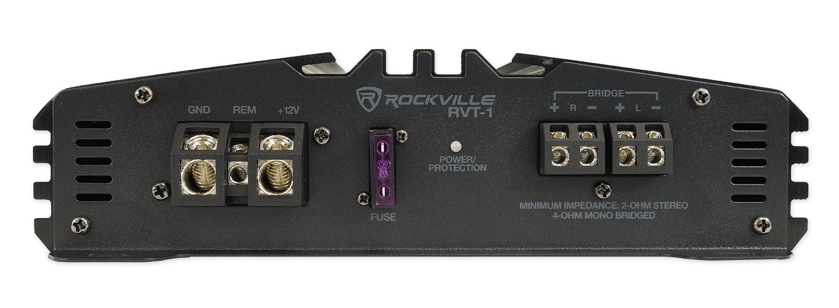 Rockville RVT-1 1000w Peak/250w RMS 2 Channel Car Amplifier Stereo Amp