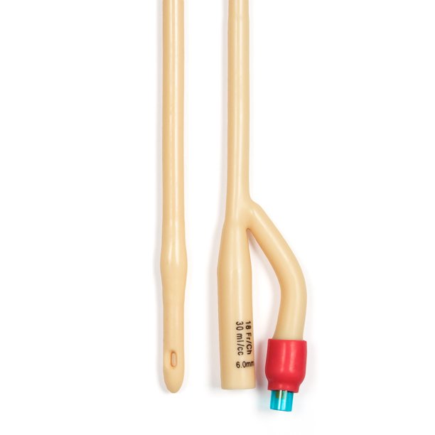 Foley Catheters, Silicone Coated Latex, 18 FR, 30cc, Sold Individually