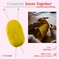 thumbnail image 2 of 60% Cotton 40% Acrylic Crochet Yarn - 5 Skien Bulk Yarn - Yellow, Soft Fine/Sport Yarn for Crocheting/Knitting Yarn - Ideal for Amigurumi Dolls and Baby Garments, 2 of 7