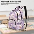 thumbnail image 6 of Jeiento Cute Rabbit 17 Inch Large Capacity Backpack for Kids 4-Piece Set Daisy Lunch Bag Pencil Case Water Bottle Holder Lightweight Schoolbag for Boys Girls, Purple, 6 of 7