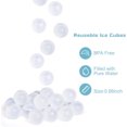 thumbnail image 5 of NOGIS 24 Pack Reusable Ice Cube for Drinks, Clear Round Shape Plastic ice Cubes Without Diluting BPA Free, Refreezable Ice Cubes for Coffee, Wine, Whiskey, Cocktails (Round), 5 of 7