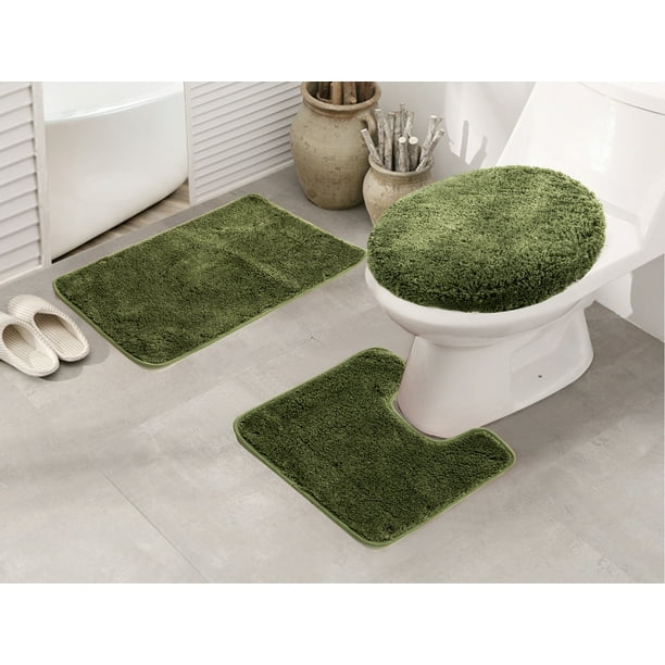 Royalty 3-Piece Bath Rug Set in Sage - Walmart.com - Walmart.com