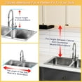 thumbnail image 6 of Over The Sink Dish Drying Rack (Expandable Height and Length) Snap-On Design 2 Tier Large Dish Rack, 6 of 6