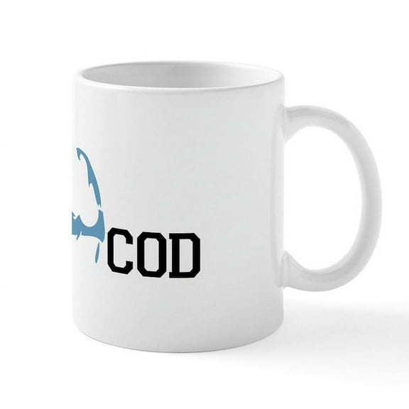 CafePress - Cape Cod MA Map Design Mug - 11 oz Ceramic Mug - Novelty Coffee Tea Cup