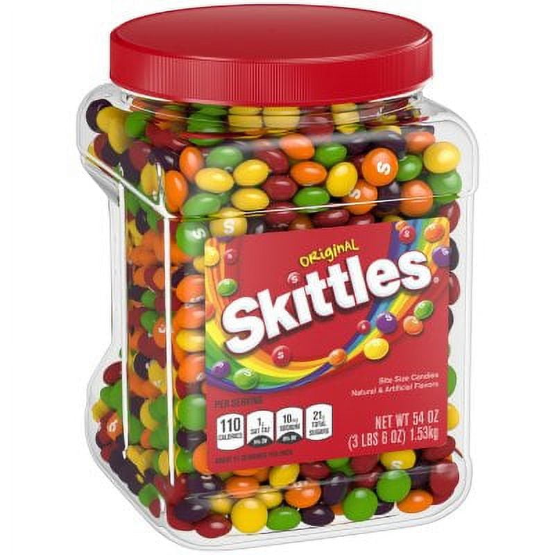 2 Pack | Skittles Original Fruit Candy Pantry Size, 54 Ounce Jar