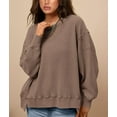 thumbnail image 4 of PRETTYGARDEN Oversized Sweatshirt for Women Fashion Crewneck Long Sleeve Pullover Waffle Knit Tops Fall Trendy Clothes, 4 of 9