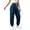 Blue, variant on Endives Cargo Pants For Women Baggy Wide Leg Pant High Waisted Joggers Athletic Trousers Cuffed Pants With Pockets Dark Blue