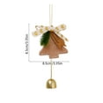 thumbnail image 3 of hengsof Christmas Metal Gold Jingle Bells, Gold Bells with Red Bow and Berry Tree Hanging Ornament, Xmas Ornament ringbell for Christmas Tree Pendant Holiday Decoration, 3 of 6