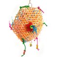 thumbnail image 2 of Flmtop Parrot Bird Bites Climb Chew Toy Hanging Brushed Paper Strip Rope Pet Cage Decor Random Color, 2 of 8